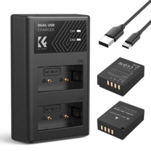 Bộ Sạc Đôi Và 2 Pin K&F Concept NP-W126 - KF28.0030V1 8 Bộ Sạc Đôi Và 2 Pin K&F Concept NP-W126 - KF28.0030V1