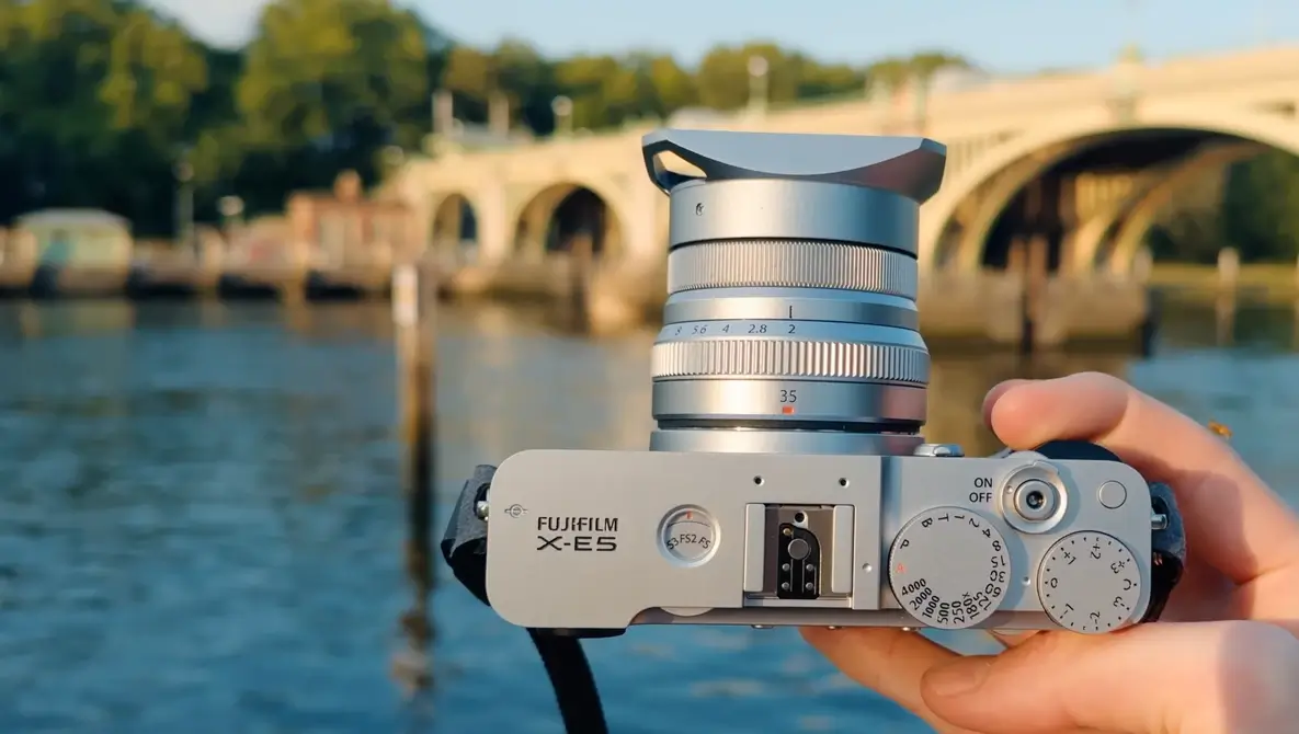 Đánh giá máy ảnh Fujifilm X-E5 có đáng sở hữu hơn X100VI và X-T50 3 Cảm giác cầm nắm với báng cầm tích hợp