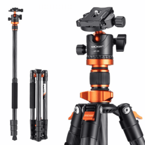 K&F Concept Carbon Fiber Tripod, Monopod D254C1+BH-28L KF09.109