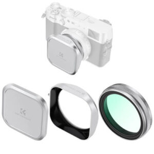 K&F Concept Nano-Xcel MC-UV Filter + Lens Hood + Lens Caps Cho X100V/X100VI 26 K&F Concept Nano-Xcel MC-UV Filter + Lens Hood + Lens Caps Cho X100V/X100VI - Silver