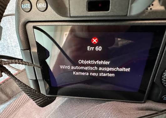 Xử lý tình trạng lỗi Err 60 trên máy ảnh Canon