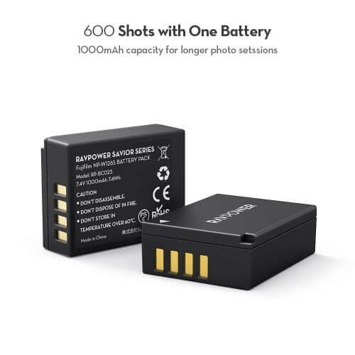 Bộ sạc đôi và 2 pin RAVPOWER W126S 5 Bộ sạc đôi và 2 pin RAVPOWER W126S - Ảnh 5