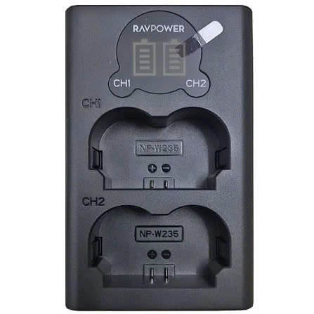 Bộ sạc đôi và 2 pin RAVPOWER W235 7 Công nghệ sạc thông minh iSmart