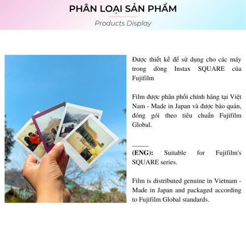 Film Instax Square 11 Thông số kỹ thuật chi tiết