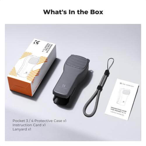 K&F CONCEPT Case bảo vệ cho Pocket 3/4 - Black - KF20.0024 4 K&F CONCEPT Case bảo vệ cho Pocket 3/4 - Black - KF20.0024 - Ảnh 4