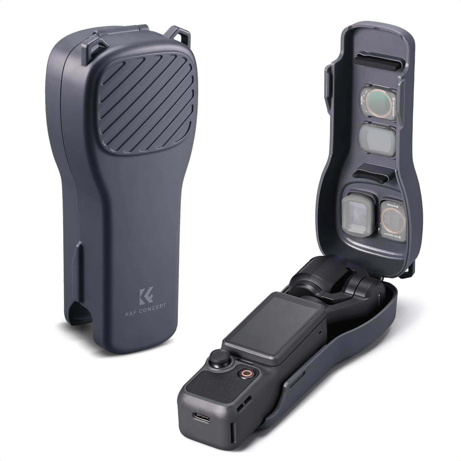 K&F CONCEPT Case bảo vệ cho Pocket 3/4 - Black - KF20.0024 6 K&F CONCEPT Case bảo vệ cho Pocket 3/4 - Black - KF20.0024 chính hãng