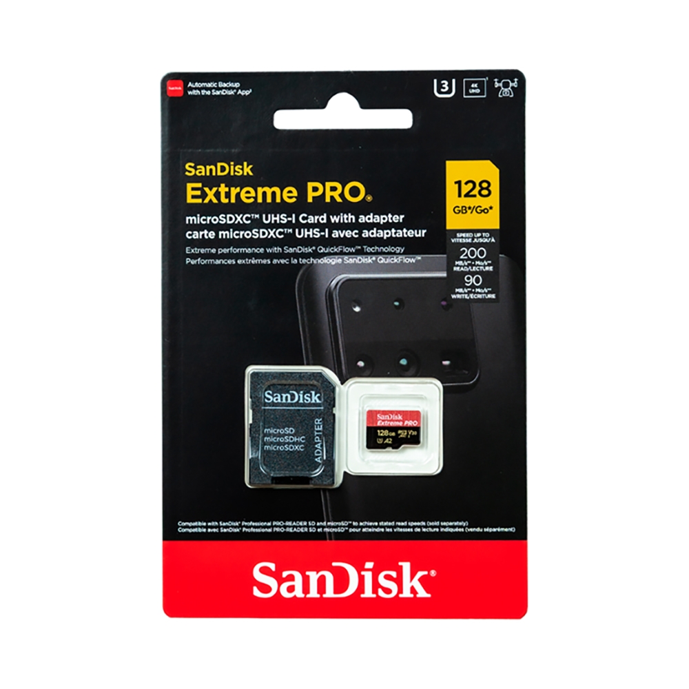 Thẻ nhớ SanDisk Extreme Pro MicroSDXC 128GB 200MB/s A2 U3 V30 6 Khả năng lưu trữ linh hoạt cho mọi nhu cầu
