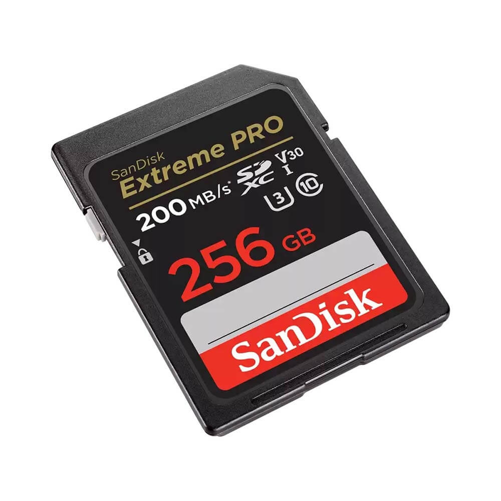 Thẻ nhớ SanDisk Extreme Pro SDXC 256GB 200MB/s U3 V30 7 Lựa chọn dung lượng phù hợp
