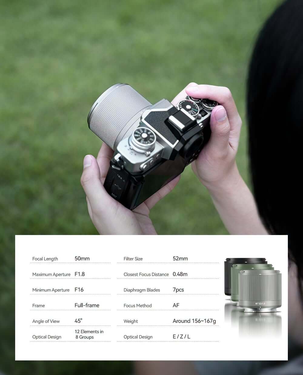 TTArtisan ra mắt AF 50mm f/1.8 Neo bản màu Titanium và Green cho Nikon Z: Giá chỉ 89 USD 3 Bảng thông số kỹ thuật TTArtisan AF 50mm f/1.8 Neo (Nikon Z)