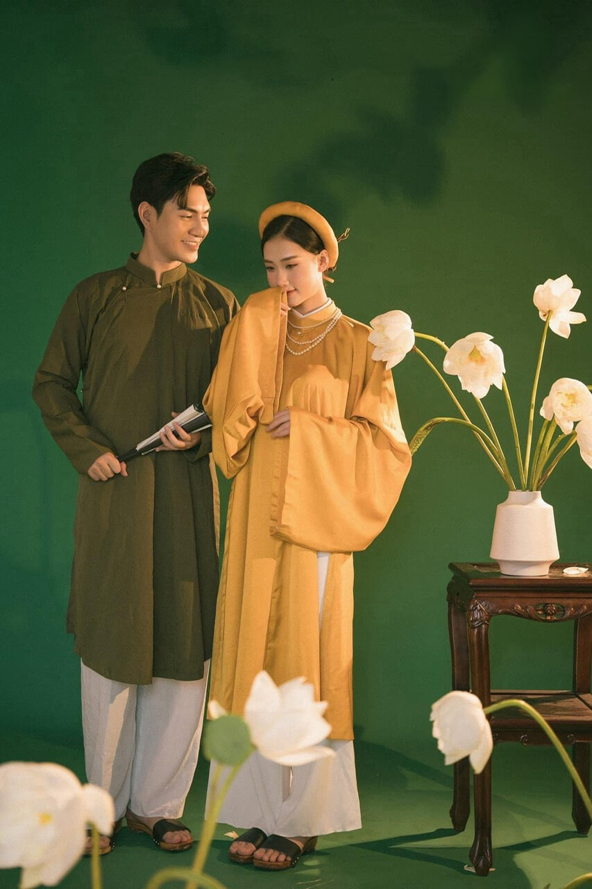 Chụp ảnh áo dài chuyên nghiệp trong Studio