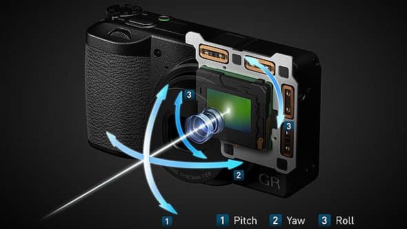 Máy ảnh Compact Ricoh GR IIIx 41 Công nghệ chống rung trên cảm biến