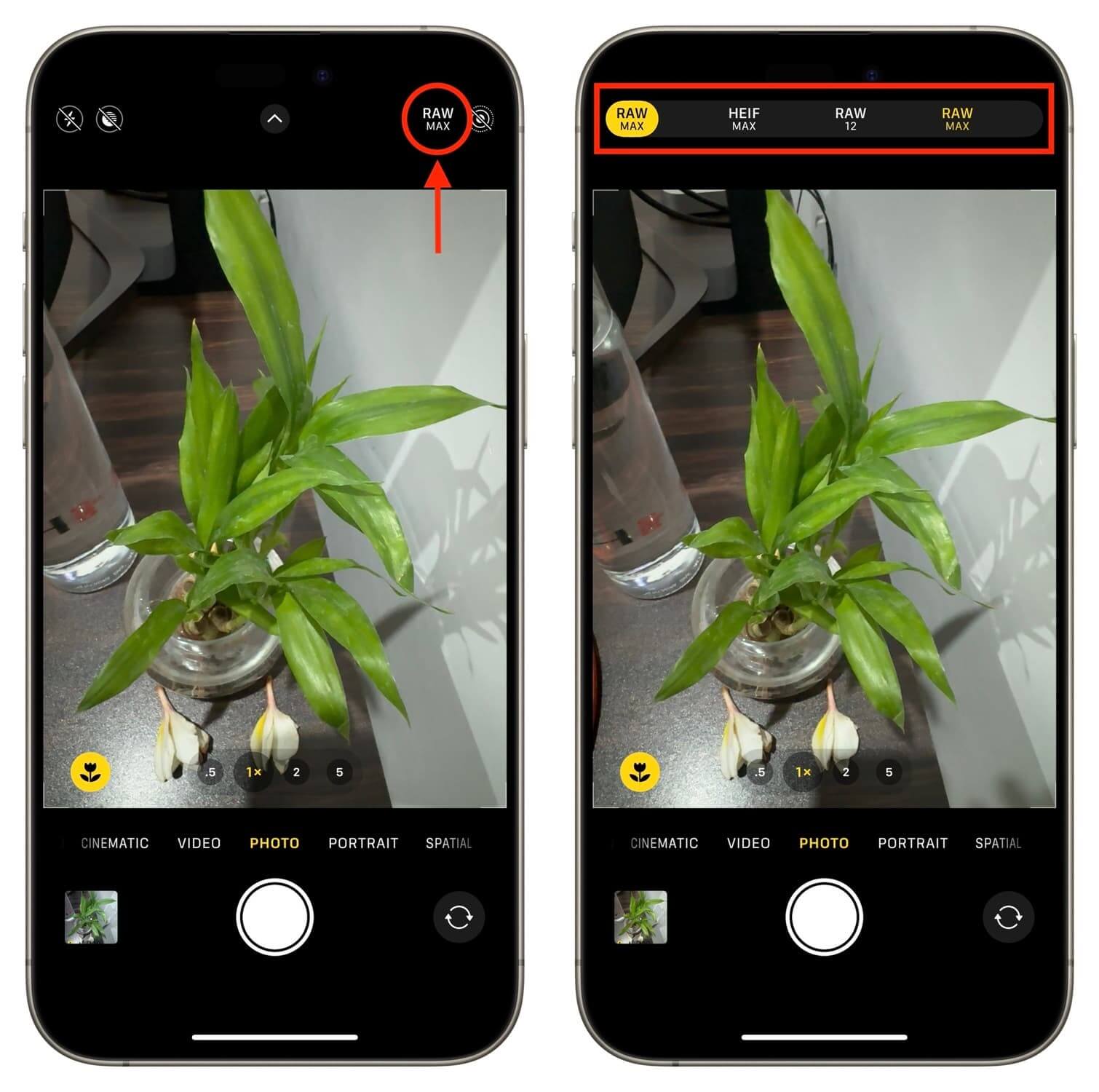 Thiết lập chế độ ghi hình RAW trên smartphone