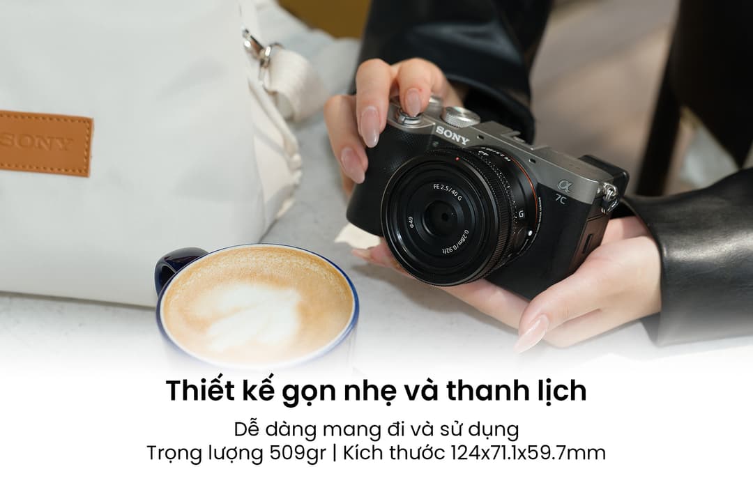 Máy ảnh Sony Alpha A7C 97 Tổng quan về thiết kế của máy ảnh Sony Alpha A7C