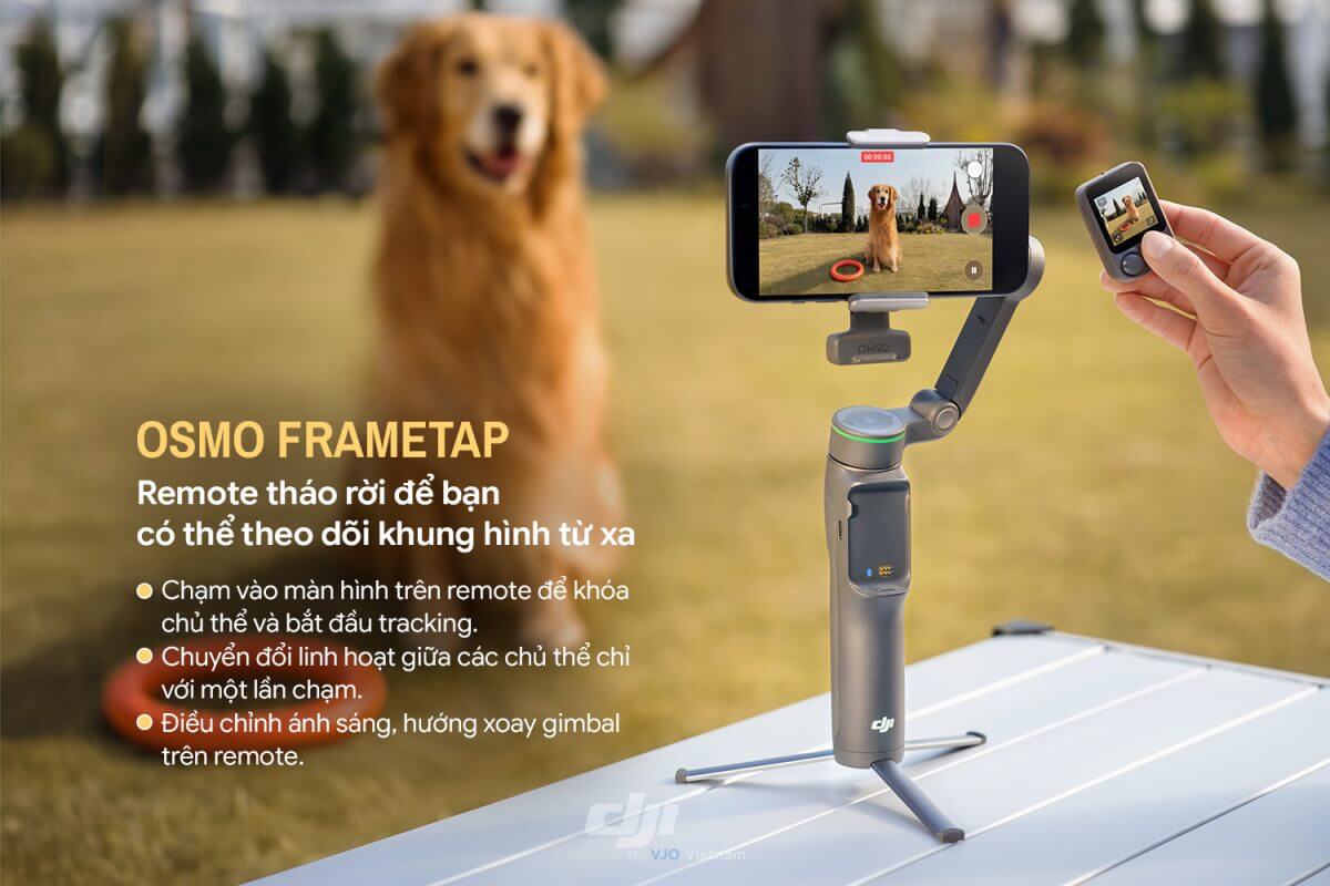 Gimbal DJI Osmo Mobile 8P Combo 35 Tùy biến ánh sáng chuyên nghiệp